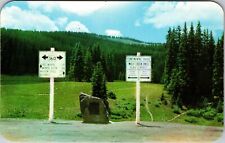 San Juan CO-Colorado, Markers At Summit, Wolf Creek, Vintage Postcard picture