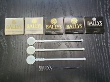 VTG 1970s *UNSTRUCK* Bally's Casino Matchbook Matches & Swizzle Stick LOT of 9 picture