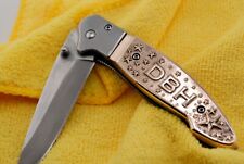 Stars Custom Initials Bronze Grip Knife | Design A Knife | 8th Anniversary picture