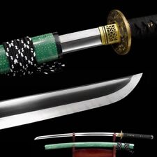 Top Quality Japanese Samurai Katana Sword 1095 Folded Steel Blade Ray Skin Saya picture