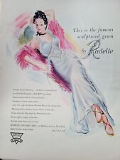 1944 Womens Radelle  Sculptured Gown Lingerie Riggs Art vintage ad picture
