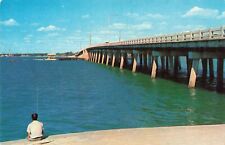 Sarasota Florida, Ringling Causeway, Vintage Postcard picture