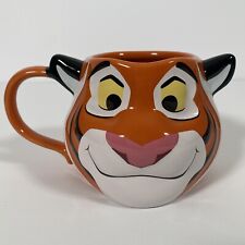 Disney Aladdin Rajah Tiger Orange & White 3D Figural Ceramic Coffee, Tea Mug picture