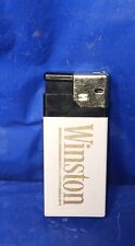 Vintage Winston Cigarette Push Lighter Gold Firebird Eagle Made in USA WORKS picture