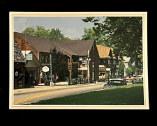 Postcard Nashville Indiana Street View Brown County IN Shops Cars     A4 picture