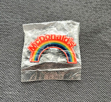 McDonalds Lapel Pin Rainbow Unopened Sealed Package picture