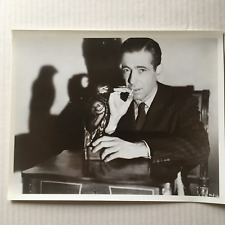 Maltese Falcon Humphrey Bogart Photo 8 x 10 Smoking Cigarette Holding Falcon picture