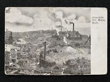 Butte Montana MT Anaconda Hill Mine And Smelter Antique Photo Postcard picture