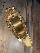 Rare Antique Gold Belt Paper Clip Made in Italy picture