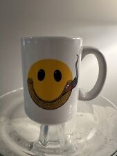 CIGARS INTERNATIONAL 3D Emoji Happy Face Large Coffee Mug CIGAR Cup White picture