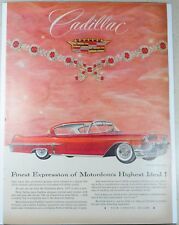 Original Magazine Print Ad 1957 Cadillac picture