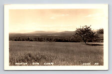 RPPC Scenic View Mountain View Camps Solon Maine ME Real Photo Postcard picture