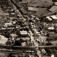Vintage 1950s RPPC Buggle Saint Austell Aerial View Postcard UK Street Road picture