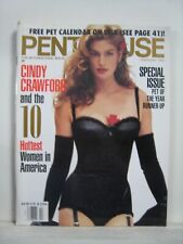 1993 February Penthouse Magazine with Cindy Crawford Pet of the Year -Excellent picture