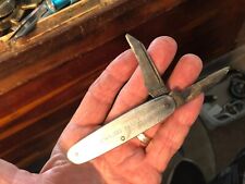 Vintage Kutmaster Utica NY USA 2-Blade Stainless Handle Folding Pocket Knife picture
