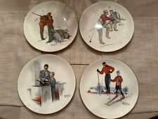 Norman Rockwell Plates Gorham Four Seasons 1980 Series- 4 “Dad’s Boy” Father Son picture