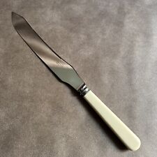 VINTAGE JOSEPH RODGERS & SONS FAUX BONE HANDLED SERVING KNIFE MADE IN ENGLAND picture