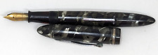 Vintage Sheaffer Balance 350 Miss Universe Gray Pearl Marbled Fountain Pen M24 picture