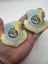 2 US Pacific Air Forces Command USAF Sleeve Patch PACAF Full Color Uniform picture