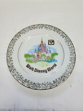 Vtg Walt Disney World Cinderella Castle Ceramic Collectible Plate Made in Japan  picture