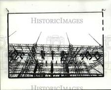 1984 Press Photo: Cleveland Electric Illuminating Company - Substation picture