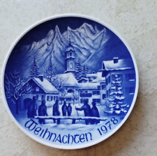 Vtg Decorative plate 1978 Christmas Bareuther porzellan Bavaria picture
