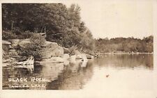 RPPC Black Rock at Yankee Lake New York Sullivan County 1920s Photo Postcard picture