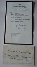 Queen Mary Letter Marlborough House Letterhead 1950 to Miss Beryl Poignand picture