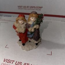 Vintage 1992 CHRISTMAS PAST BY ARTMARK Figurine-Two Girls & Tree 1034 picture