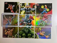 2022 Marvel Fleer Ultra Avengers 3x3 Complete 9 Card Puzzle Set Spider-Man picture