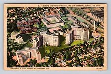 Cleveland OH-Ohio, Aerial Of Cleveland City Hospital, Antique, Vintage Postcard picture