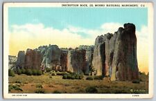 New Mexico - Inscription Rock, El Moro National Monument - Vintage Postcard picture