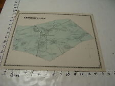 1872 MASSACHUSETTS TOWN MAP aprox 12