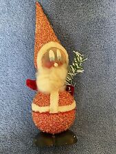 Vintage Authentic Paper Mache Candy Holders  - Santa And Snowman - Set Germany picture