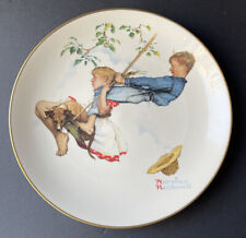 1972 Norman Rockwell Gorham Plate Summer Flying High Vintage Collectable w/ Box picture