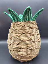 Pineapple Woven Basket Planter Table Decor picture