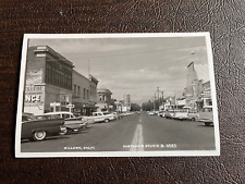 RPPC Willows California Busy Street Scene in Business District - 1940s era picture