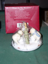 RUSS Peace in the Meadow 1st Edition By Bonnie Lynn SNOWMEN DECORATING TREE NIB picture