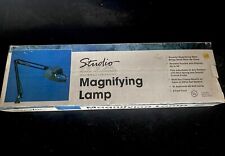 Vintage Studio Industrial Light Swing Arm Magnifying Floating Clamp Lamp 1996 picture