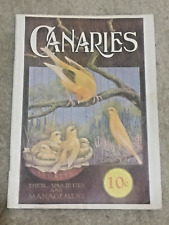 Vtg c1950s Booklet Canaries Their Varieties & Management, Spratt's Brand, 41 Pgs picture