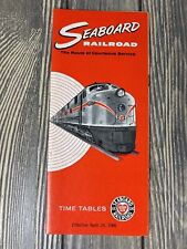 Vintage April 24 1966 Seaboard Railroad Time Tables picture