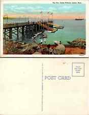 Vintage Postcard The Pier Salem Willows Salem MA Massachusetts c.1930-1945 picture