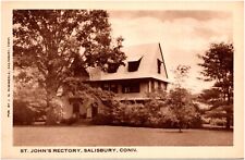 St. John's Rectory Priest House Salisbury Connecticut CT 1920s Postcard Photo picture