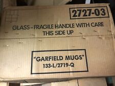 Vintage McDonalds Garfield & Odie Glass Coffee Cup Mug Jim Davis Set of 2 NEW picture