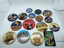 Lot Of 16 Rare Vintage Pinback Pins Buttons Knotts Universal Studios Queen Mary picture