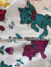 VTG 70's Springs Industries Cotton Fabric Remnant 32