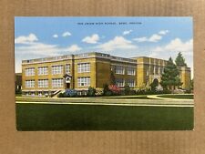Postcard Bend OR Oregon Union High School Vintage Linen PC picture