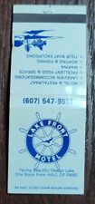 Lake Front Motel Hall of Fame Cooperstown PA Matchbook Cover Full 20 Matches picture