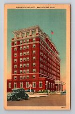 New Bedford MA-Massachusetts, New Bedford Hotel, Vintage c1948 Postcard picture