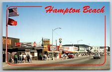 Hampton Beach New Hampshire NH Ocean Blvd Postcard UNP VTG Unused Vintage Chrome picture